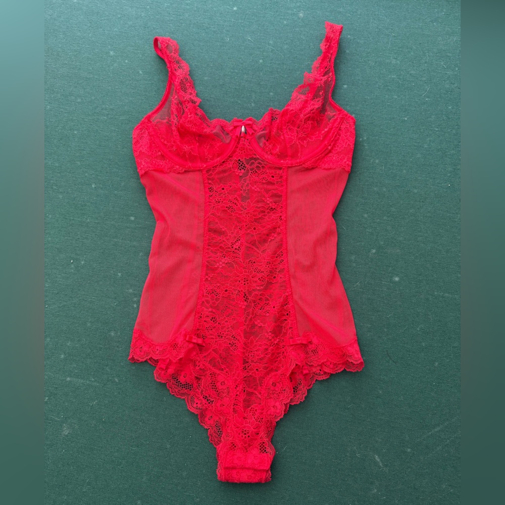 Victoria's Secret Red Lace Chemise